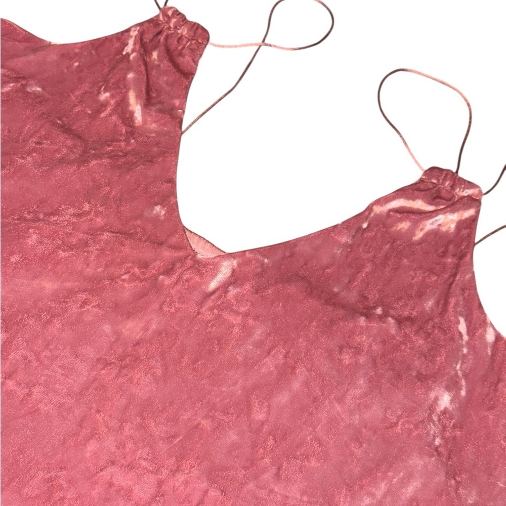 Express One Eleven Crushed Velvet Tank Top – Size M – Blush Pink – Soft Stretch - Picture 4 of 12